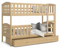 Dětská patrová postel KUBU 200x90 cm BOROVICE