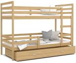 Dětská patrová postel JACEK 200x90 cm BOROVICE