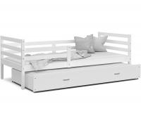 Dětská postel s přistýlkou JACEK P2 190x80 cm BÍLÁ-BÍLÁ