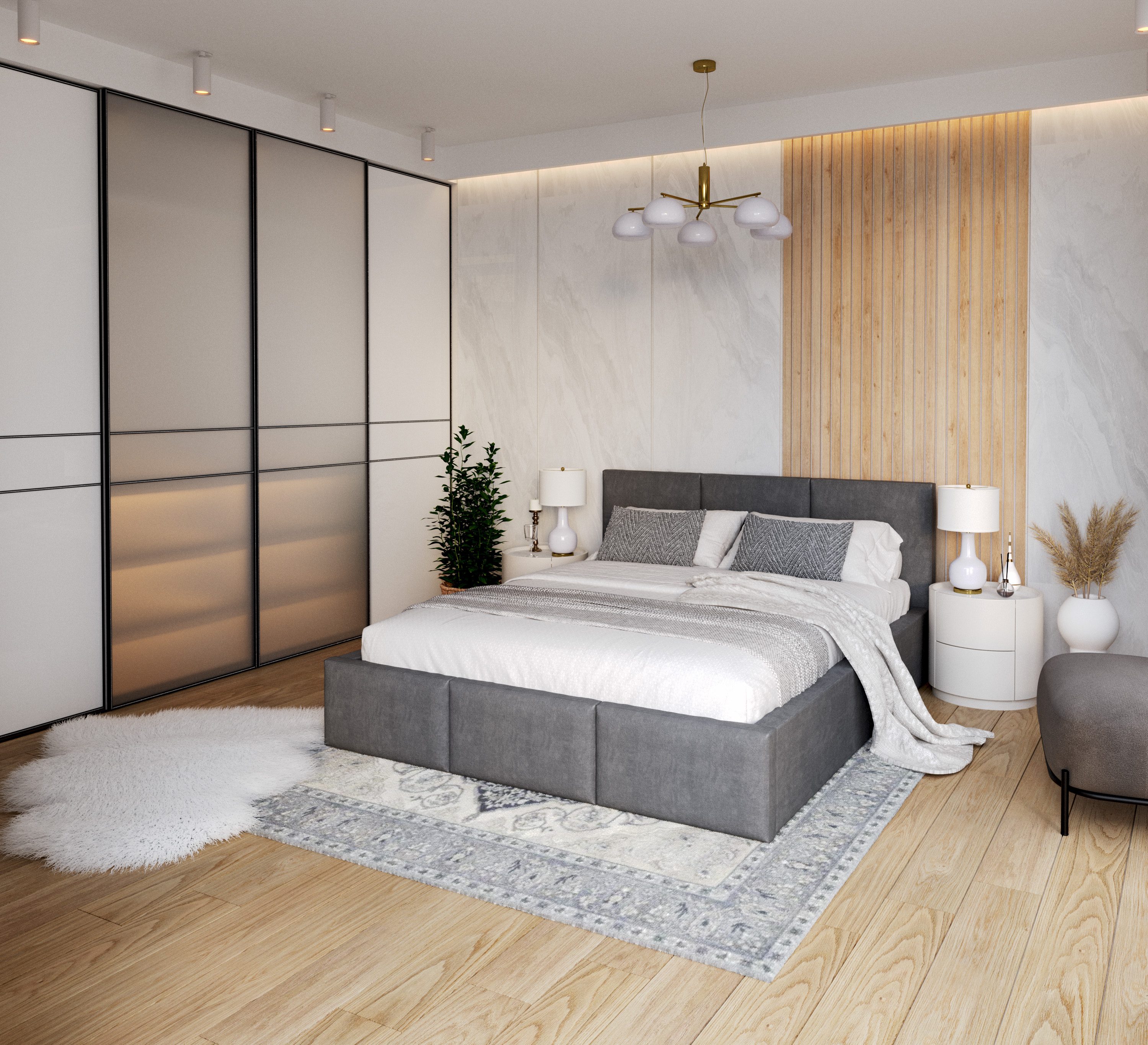 Čalouněná postel AMBER 180x200 Grafit Trinity s úložným prostorem dřevěný rošt