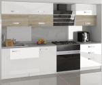 Moderní kuchyňská sestava Infinity Primera v kombinaci dubu a bíle barvě