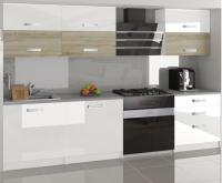 Moderní kuchyňská sestava Infinity Primera v kombinaci dubu a bíle barvě