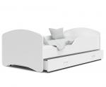 Dětská postel IGOR  80x160  cm v bílé barvě se šuplíkem