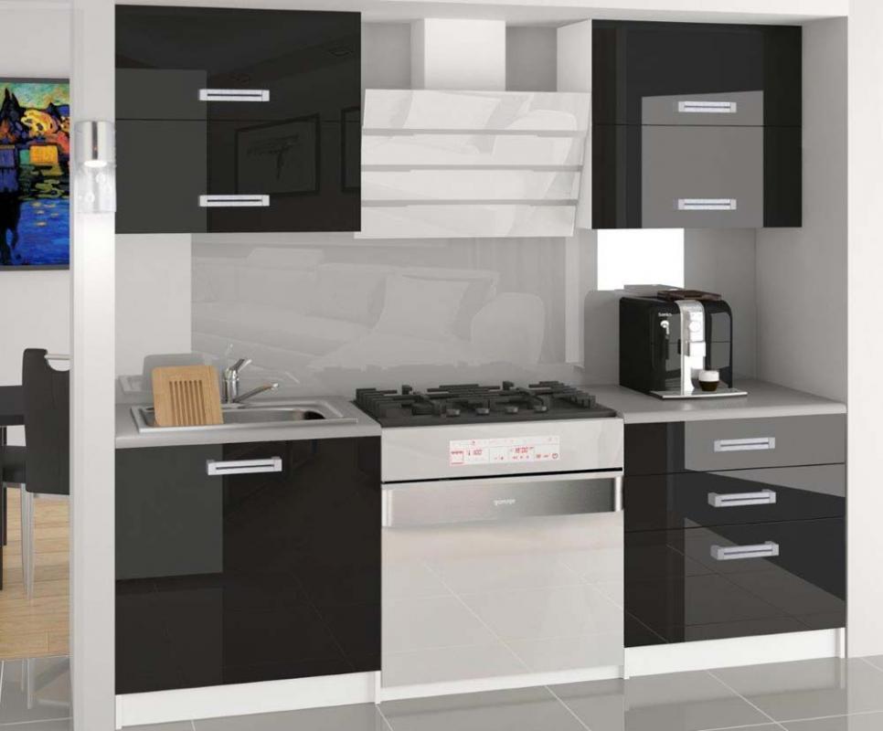 Moderní kuchyňská sestava INFINITY ELEGANTA ČERNÁ