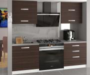 Moderní kuchyňská sestava TORINO ELEGANTA KAŠTAN