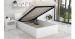 Postel PANAMA 90x200 se zdvižným roštem BÍLÁ