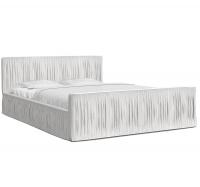 Luxusní postel VISCONSIN 120x200 s kovovým zdvižným roštem BÍLÁ