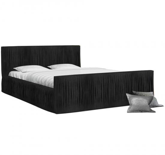 Luxusní postel VISCONSIN 120x200 s kovovým zdvižným roštem ČERNÁ