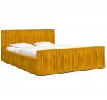 Luxusní postel VISCONSIN 120x200 s kovovým zdvižným roštem ORANŽOVÁ