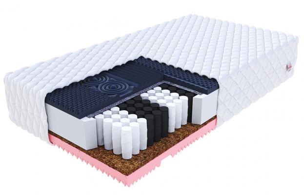 Taštičková matrace GINASO MAX JERSEY 90x200 cm s KOKOSEM 28 cm