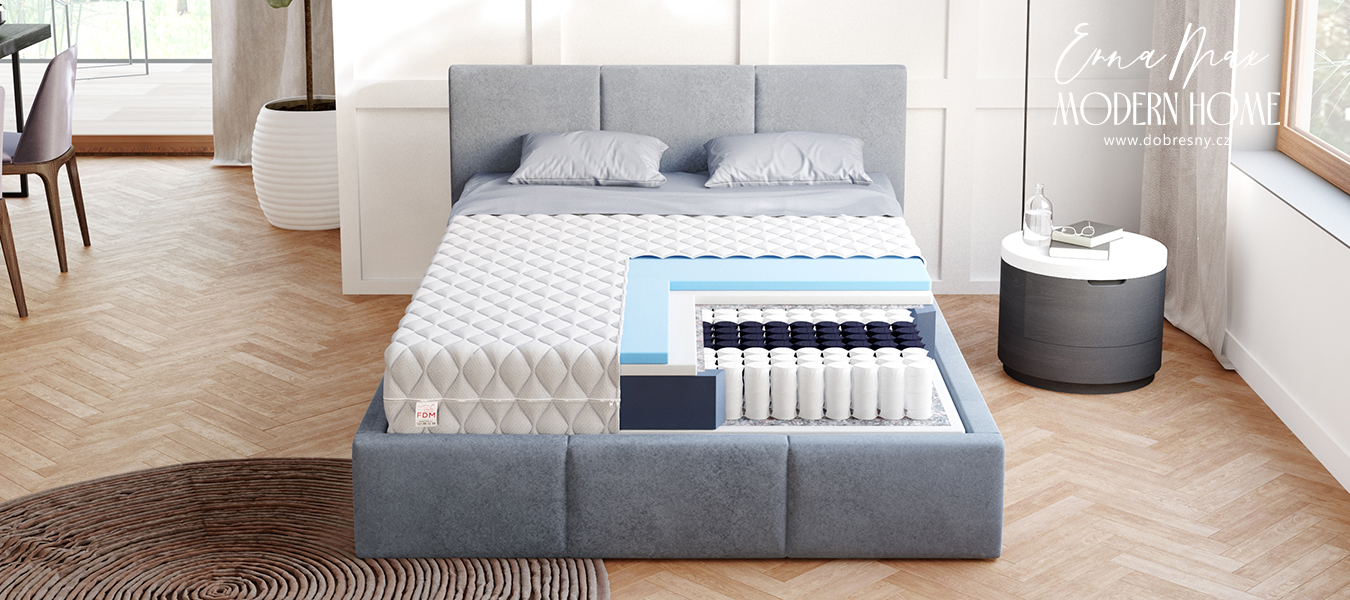 Taštičková matrace ENNA MAX JERSEY 90x200 cm 25 cm