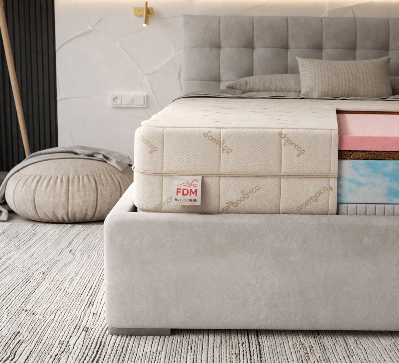 Pěnová matrace ERGO BAMBOO 160x200x22cm