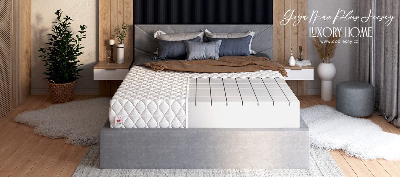 Pěnová matrace GOYA MAX PLUS JERSEY 90x200 cm 25 cm