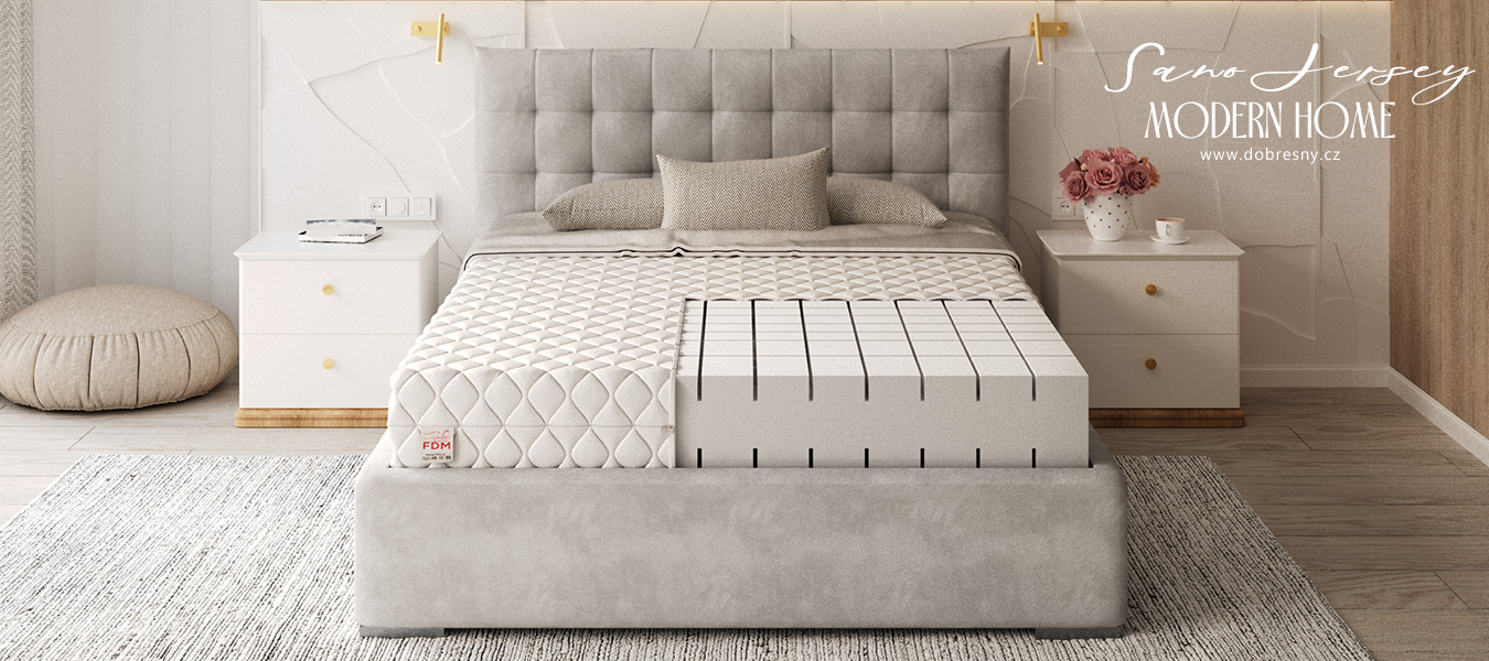 Pěnová matrace SANO JERSEY 90x200 cm s 19 cm