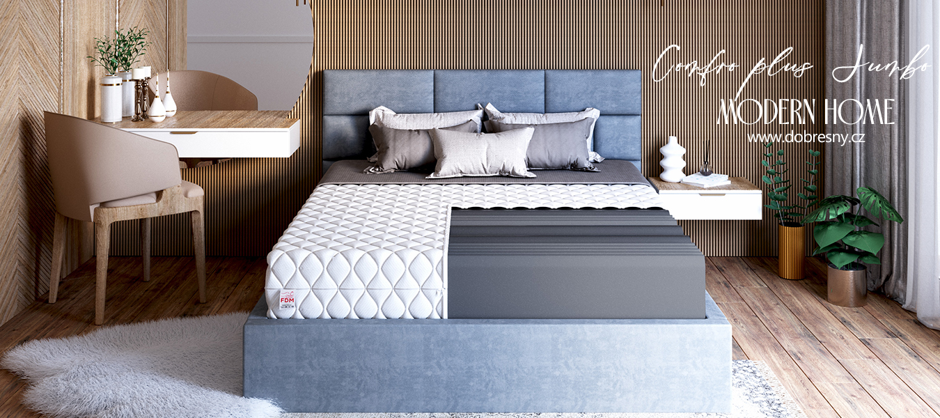 Pěnová matrace COMFORT PLUS JUMBO 90x200 cm 20 cm