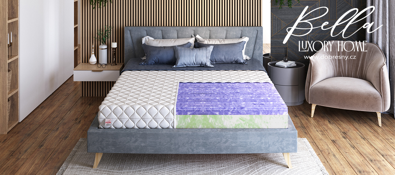 Kvalitní pěnová matrace BELLA JERSEY 80x200 cm 21 cm