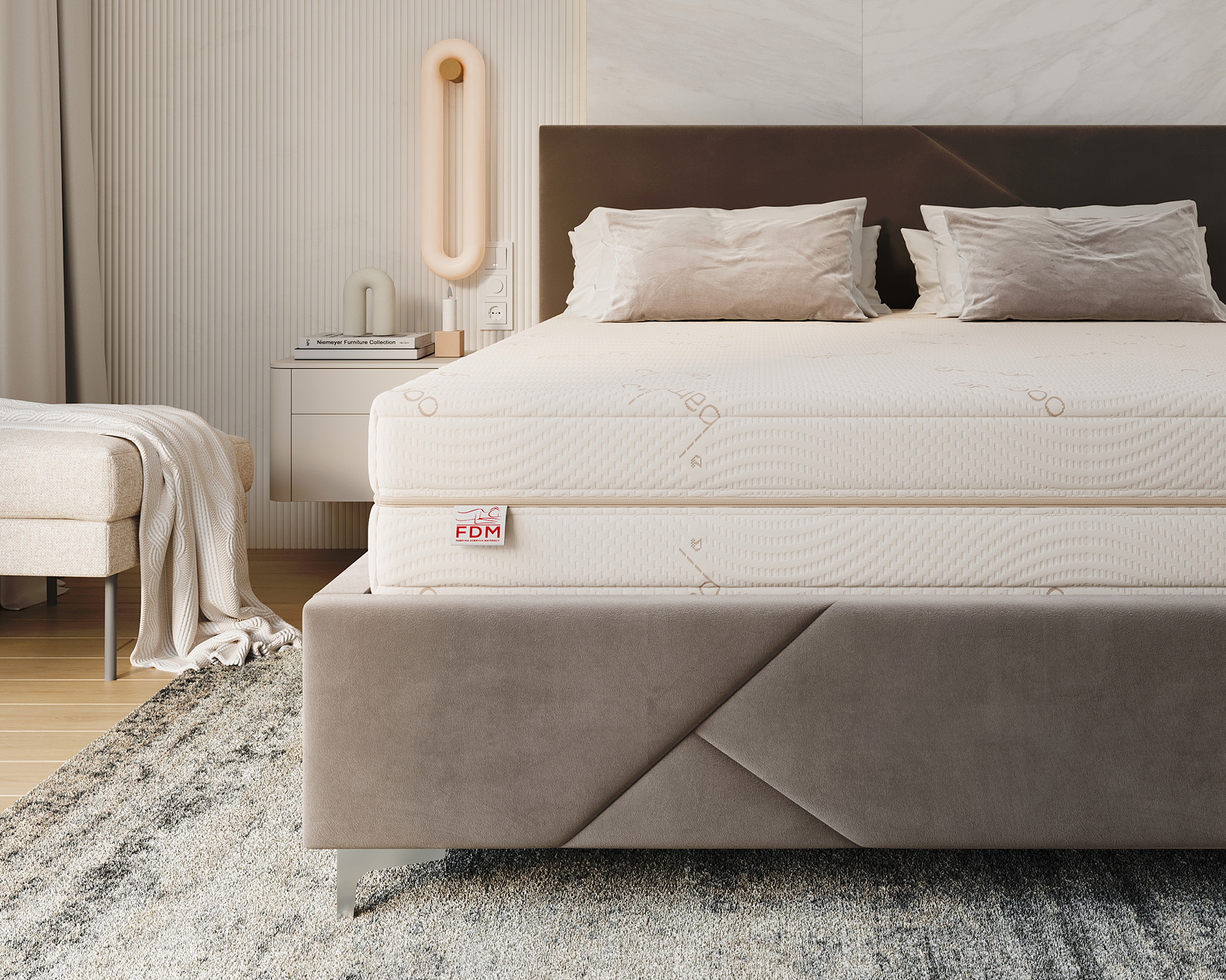 Ortopedická pěnová matrace s latexem RELAX Bamboo 21 cm – 90×200 cm