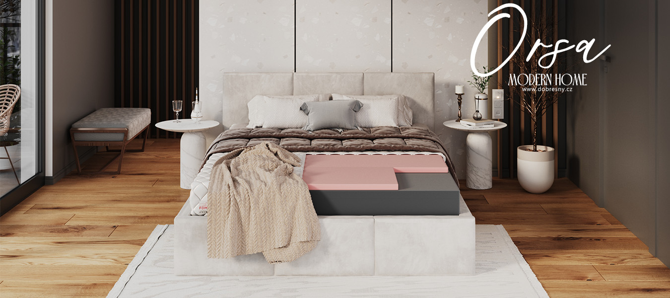 Pěnová matrace ORSA JERSEY 90x200 cm 16cm