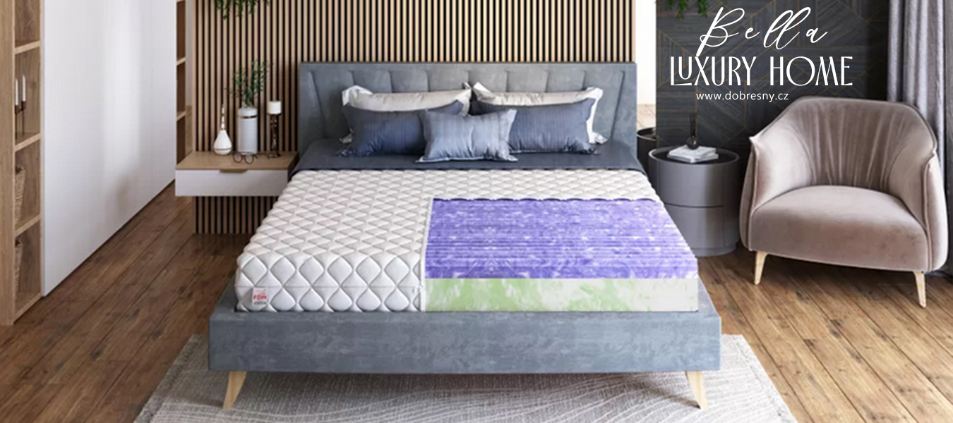 Kvalitní pěnová matrace BELLA JERSEY 140x190 cm 21 cm