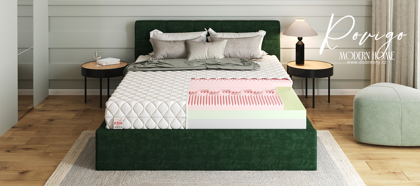 Pěnová matrace ROVIGO JERSEY 80x200 cm s HR pěnou 17 cm
