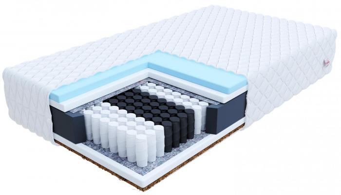 Taštičková matrace LAVAL JERSEY 80x200 cm s kokosem 19 cm