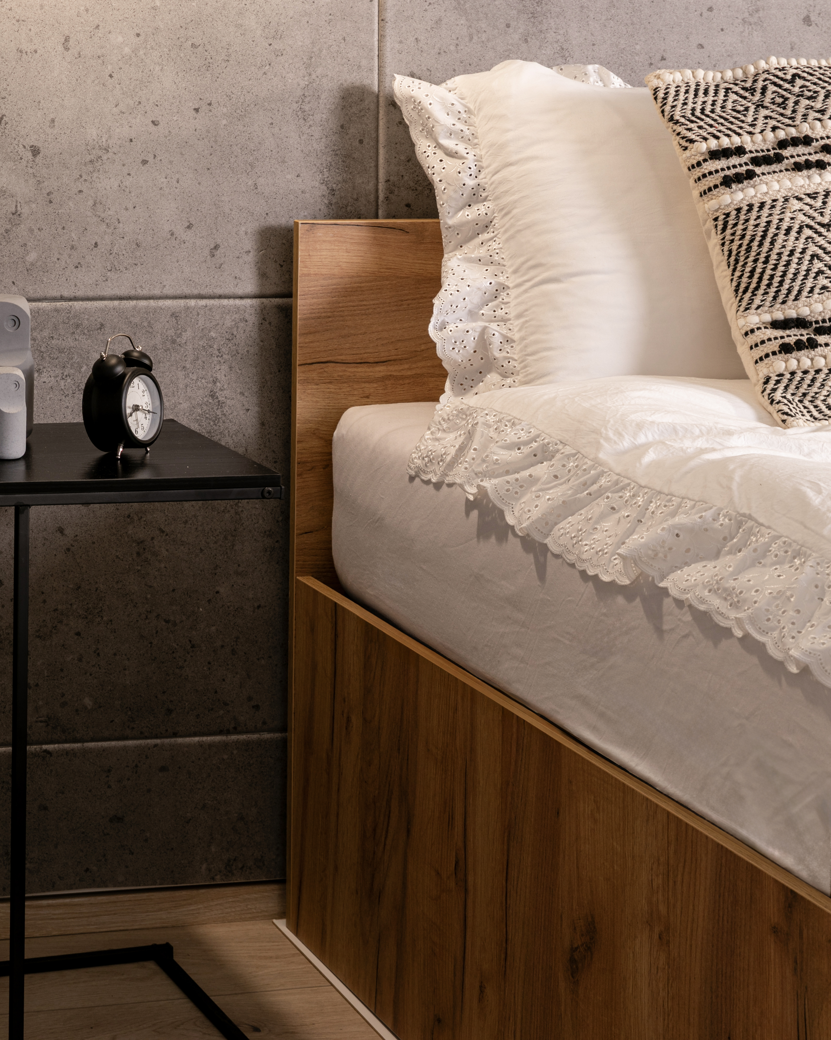 Postel PANAMA 90x200 se zdvižným roštem DUB