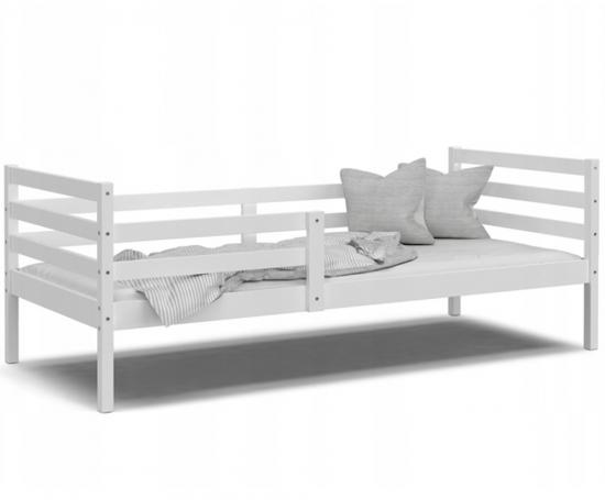 Dětská jednolůžková postel JACEK P 160x80 cm bez šuplíku BÍLÁ