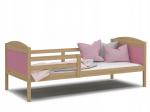 Dětská postel MATYAS P bez šuplíku 90x200 cm BOROVICE-RŮŽOVÁ