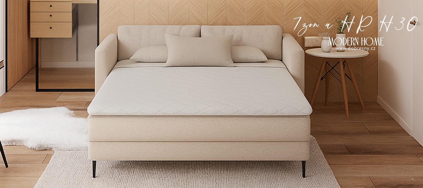 Přistýlka z profilované 7zónové pěny HR H30 80x200cm 5cm
