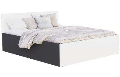 Manželská postel PANAMA KLASIK 180x200 + rošt ŠEDÁ-BÍLÁ