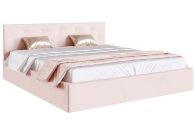 Luxusní postel CRYSTAL růžová 120x200 s kovovým zdvižným roštem