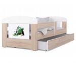 Dětská postel 180 x 80 cm FILIP BOROVICE vzor FOTBAL