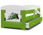 Dětská postel FILIP Fotbal 80x140 cm ZELENÁ