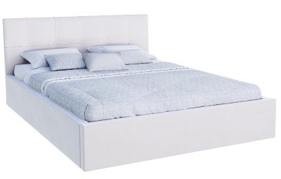 Postel s úložným prostorem 90x200 cm VEGAS VELUR BÍLÁ
