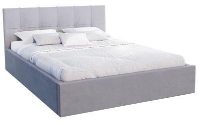 Postel s úložným prostorem 120x200 cm VEGAS VELUR ŠEDÁ
