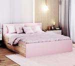Manželská postel PANAMA KLASIK 140x200 +rošt RŮŽOVÁ-DUB