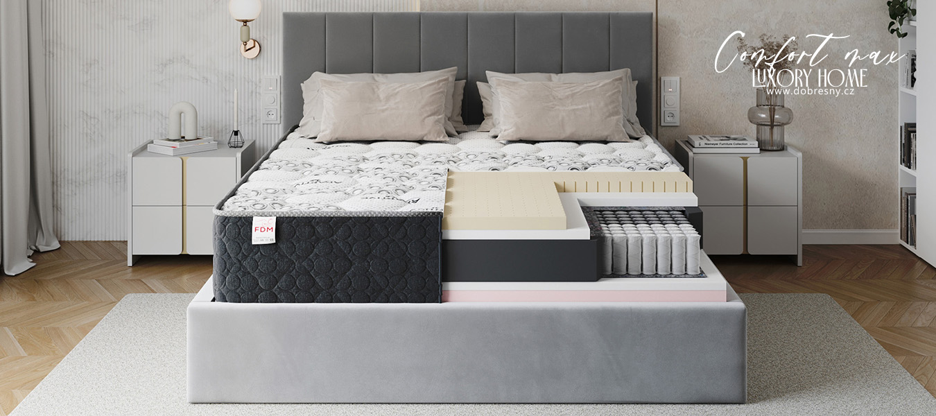 Taštičková matrace COMFORT MAX CASHMERE 80x200 cm 31 cm