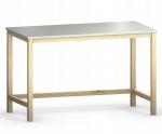 Jednoduchý psací stůl MAT bílá/dub sonoma 120 cm