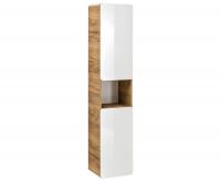 Vysoká koupelnová skříňka ARUBA WHITE 35 cm