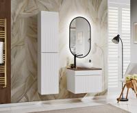 Koupelnová sestava ICONIC WHITE + umyvadlo + zrcadlo, 60 cm