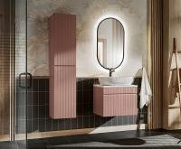Koupelnová sestava ICONIC ROSE + umyvadlo + zrcadlo, 60 cm