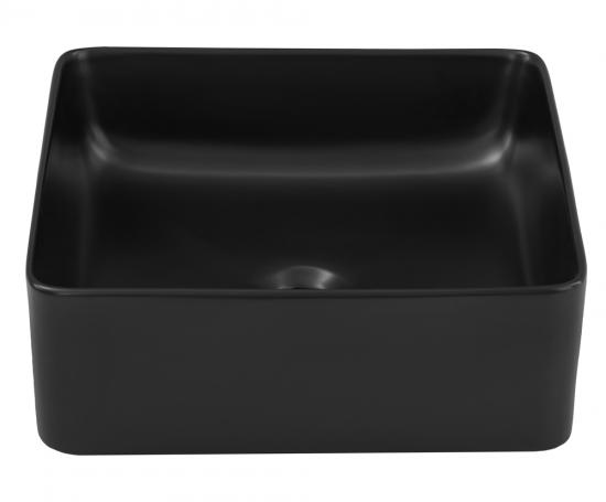 Keramické umyvadlo SLIM, černá, 37 cm