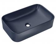 Keramické umyvadlo KAMA, modrá, 61 cm