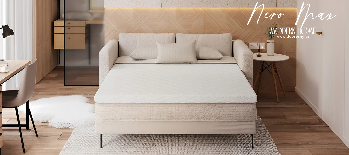 Přistýlka z profilované 7zónové pěny HR H30 NERO MAX 90x200 cm 8cm