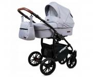 Kočárek 4v1 BabyLux Optimal Silver Flex