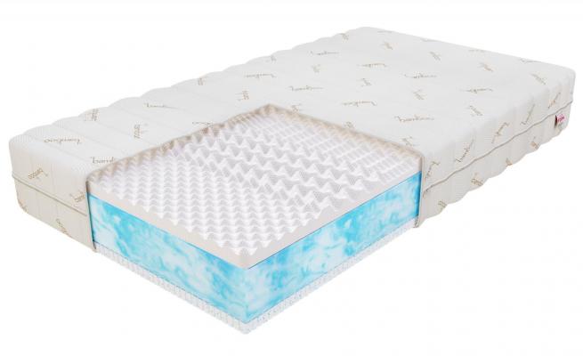 Pěnová matrace MARINA BAMBOO 200x200 cm s gelem Ocean Blue 21 cm
