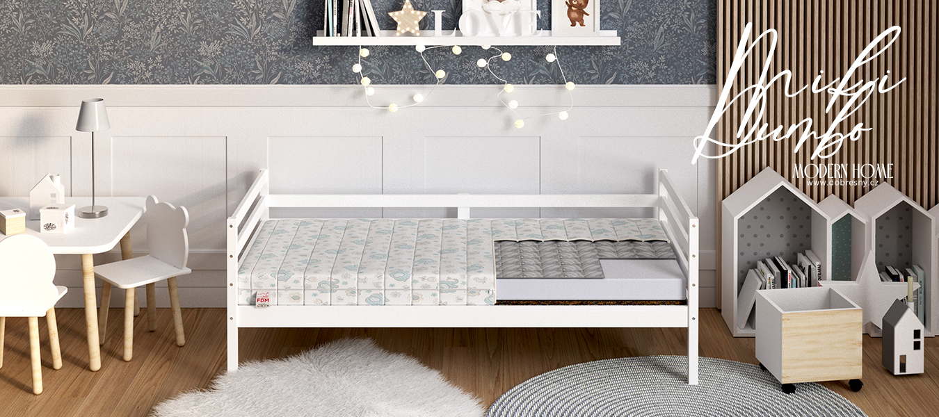 Dětská pěnová matrace MIKI DUMBO 80x180 cm s pohankou a kokosem 11 cm