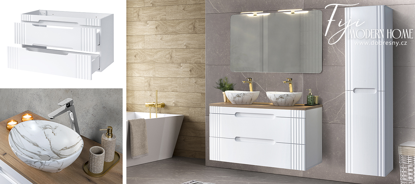 Koupelnová sestava FIJI WHITE LOTUS