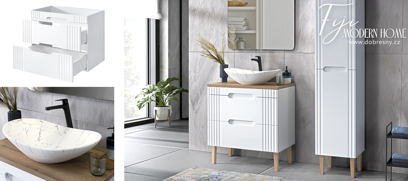 Koupelnová sestava FIJI WHITE DAISY