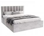 Luxusní postel COLORADO 90x200 s kovovým zdvižným roštem ŠEDÁ